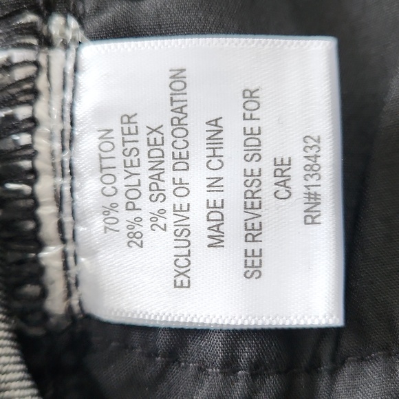 Modcloth High Rise Black Jeans Skinny Waist Size 6/27 Button Fly NWOT - Picture 9 of 13